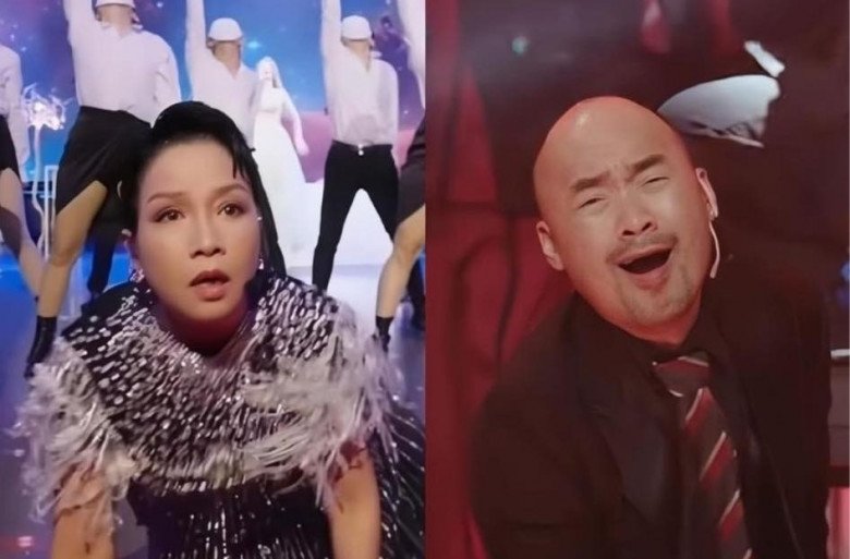 Tiến Luật được so sánh với meme của ca sĩ Mỹ Linh trong show Chị đẹp đạp gió rẽ sóng. 