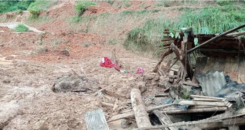 Mưa lớn làm bé trai 13 tuổi tử vong. Ảnh: Báo Hà Giang