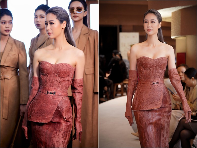 Mới đây, cô còn có màn trở lại catwalk xuất sắc nhưng phản ứng của chồng mới thú vị. Dương Thùy Linh kể: “Nhiều lúc nói chuyện với chồng rất chi là hụt hẫng vì chồng lâu lâu lại ‘ơ ngày xưa em cũng làm mẫu á?’ Ô hay vợ anh giải Đồng siêu mẫu Việt Nam”.
