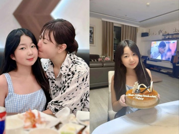 Sao Việt 24h: Thanh Hương hiếm hoi cho con gái lên sóng, gương mặt hoàn hảo của cô bé khiến dân tình trầm trồ