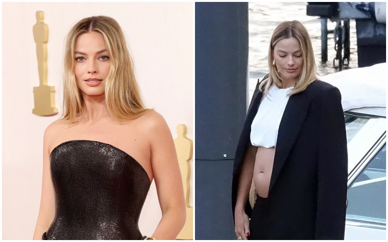 Margot Robbie được trông thấy tươi tắn và tràn đầy năng lượng khi mang bầu.
