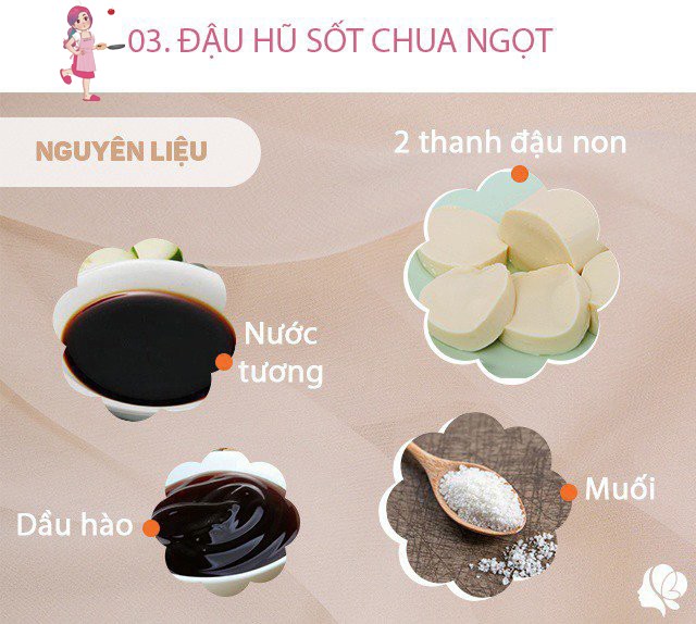 Chuẩn bị: - 2 thanh đậu phụ trứng non hoặc đậu phụ non - 1 muỗng canh tinh bột ngô - 1 muỗng canh nước tương nhạt + 1/2 muỗng nước tương đậm đặc - 1 muỗng cà phê dầu hào - 1 chút muối, 1 muỗng cà phê đường, 2 tép tỏi băm, hành lá xắt nhỏ, 1 quả ớt thái nhỏ (nếu không ăn cay có thể bỏ ớt)