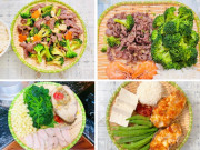 Bà bầu - Mẹ bầu khoe các mâm cơm tự nấu nhìn vừa đẹp vừa ngon, "cãi" gia đình ăn theo chế độ riêng