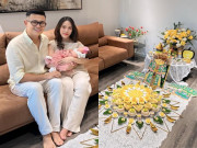 Yêu con - Vợ chồng MC "giàu nhất VTV" làm tiệc đầy tháng cho con đầu lòng không thiếu gì, nhìn kỹ có cả "vàng thỏi"