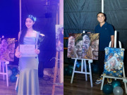 Giải trí - Lọ Lem gây chú ý khi tranh được đem đi triển lãm, Quyền Linh rũ bỏ hình ảnh giản dị đến ủng hộ ái nữ