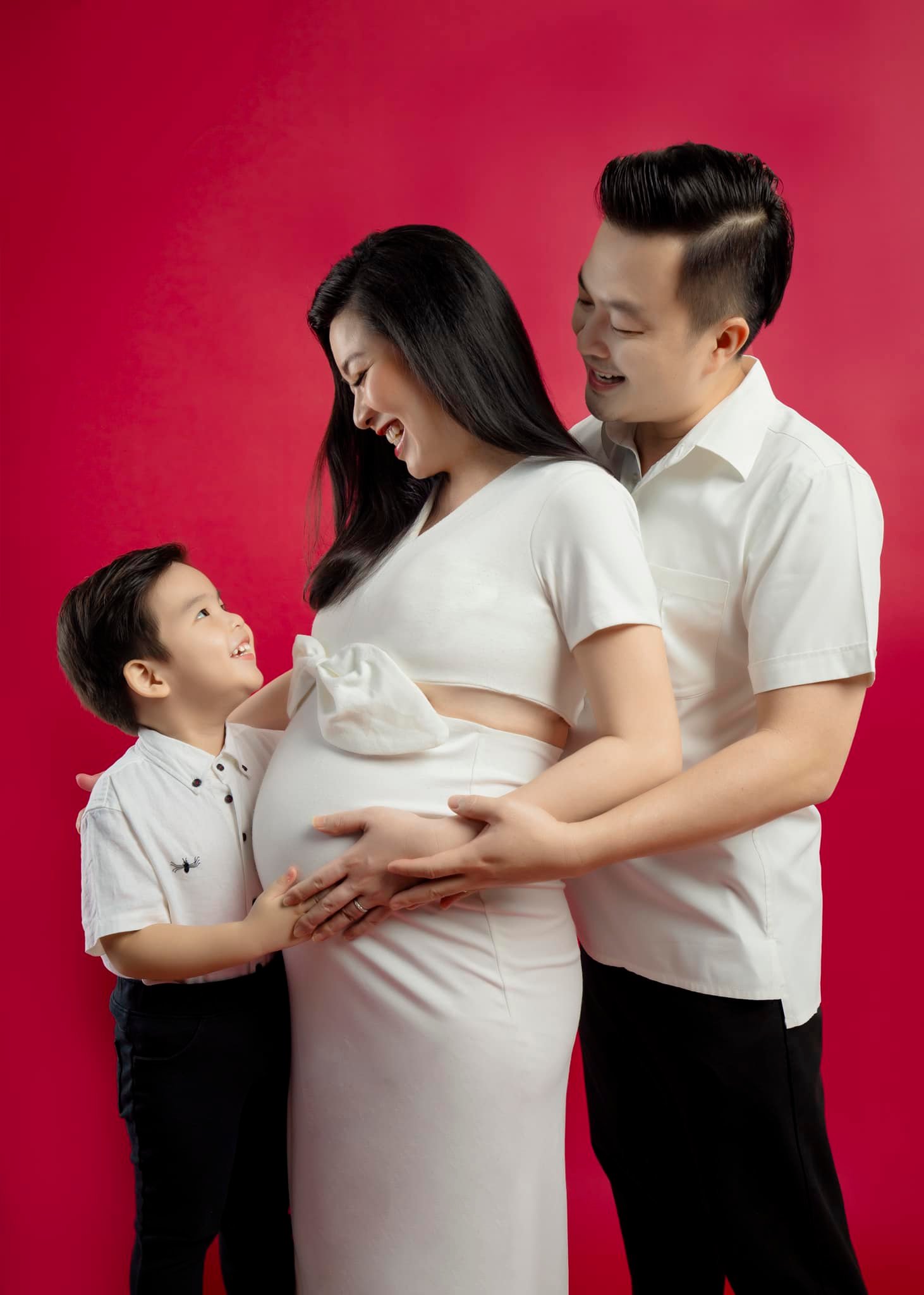 Thời điểm Lê Khánh mang bầu con thứ hai vào năm 2021.