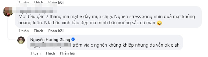 Hương Giang tiết lộ bản thân bị nghén rất nhiều.