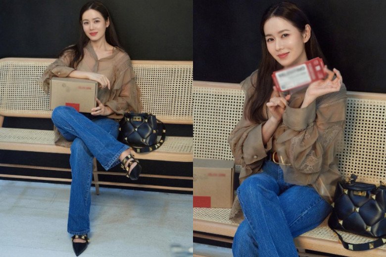 Bí quyết mặc quần jeans đẹp như Son Ye Jin, biến món đồ cơ bản ai cũng có thành thứ amp;#34;hackamp;#34; dáng đỉnh - 3