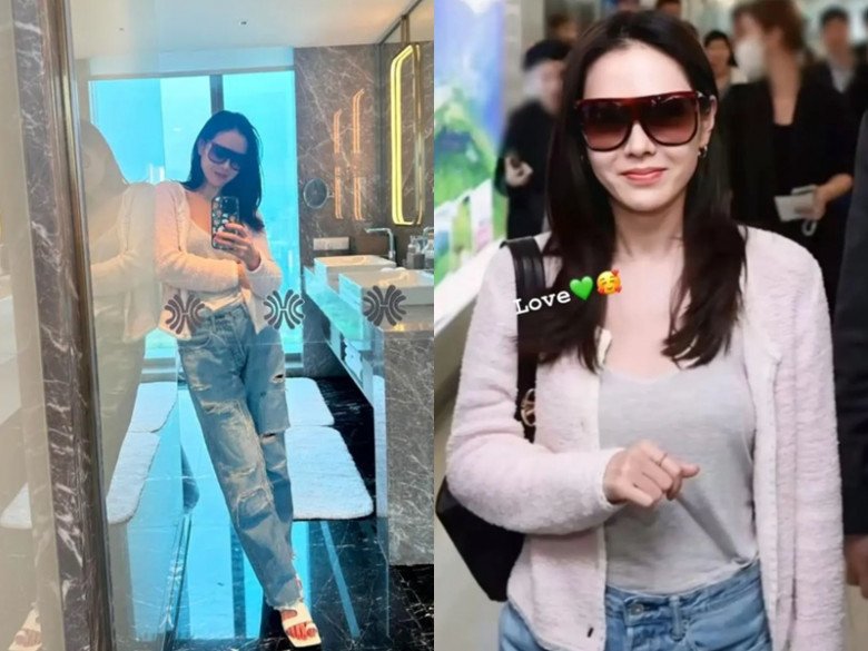 Bí quyết mặc quần jeans đẹp như Son Ye Jin, biến món đồ cơ bản ai cũng có thành thứ amp;#34;hackamp;#34; dáng đỉnh - 2