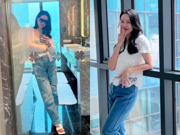 Bí quyết mặc quần jeans đẹp như Son Ye Jin, biến món đồ cơ bản ai cũng có thành thứ hack dáng đỉnh