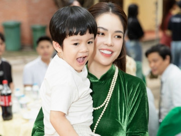 Vừa trả góp xong món nợ 6 tỷ đồng, Dương Cẩm Lynh đã đi quay phim, bế cả con trai 4 tuổi theo