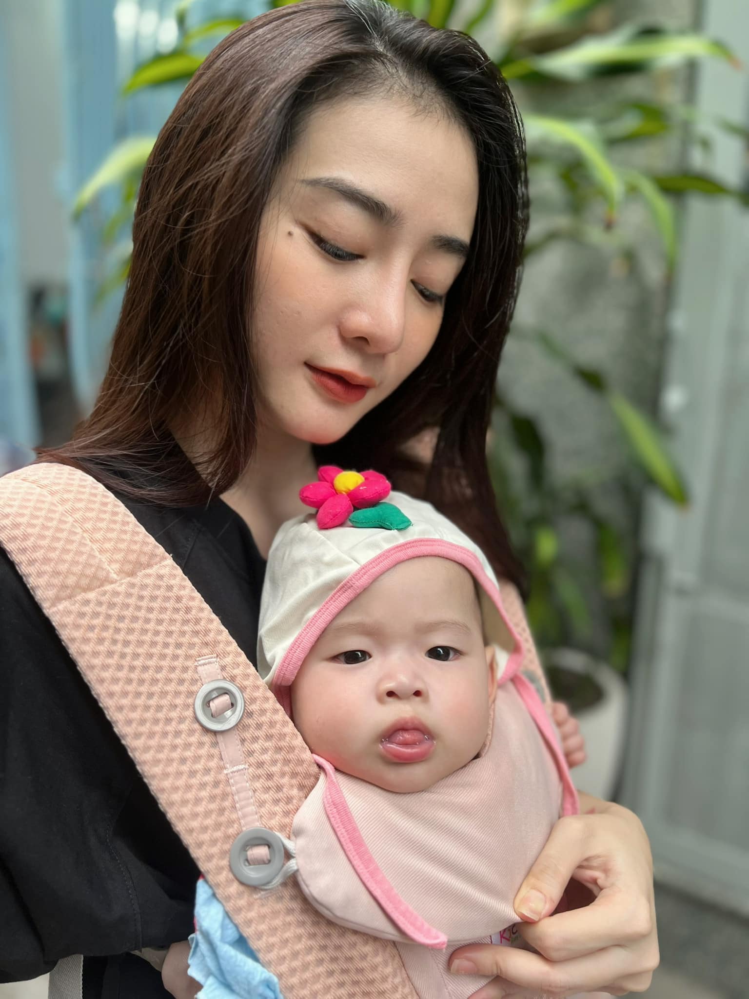 Cuộc sống bỉm sữa của Kim Nhã khá nhẹ nhàng.