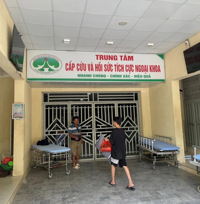 Bệnh viện Đa khoa huyện Vĩnh Lộc, nơi xảy ra sự việc.