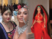 Thời trang - Cặp chị em hot nhất thế giới "lên đồ" đi ăn đám cưới, kim cương đính đầy người không kiêng nể cô dâu