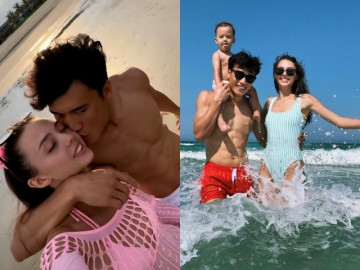 Vợ siêu mẫu của Bùi Tiến Dũng “tình bể bình” bên ông xã, chia sẻ sự thấu hiểu trong hôn nhân