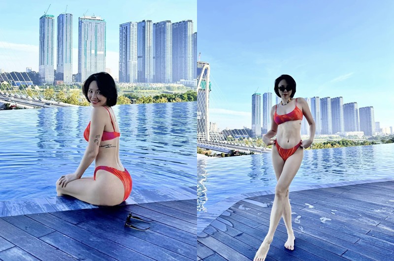 Thời gian gần đây, Tóc Tiên rất chăm chỉ đăng ảnh diện bikini khoe dáng ngày hè và nhận được rất nhiều lời khen ngợi từ cư dân mạng. 
