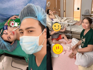 Kha Ly sinh con ở phòng đẳng cấp thượng lưu, chồng chăm như bà hoàng, có chuyên gia dinh dưỡng làm suất ăn riêng