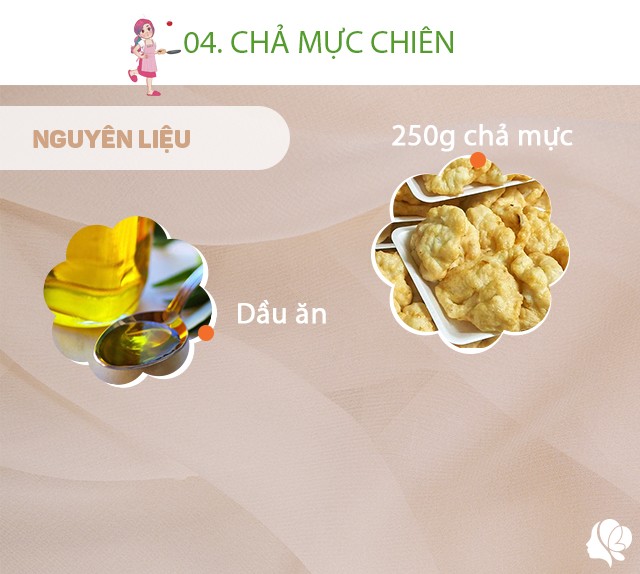 Chuẩn bị: 250g chả mực, dầu ăn.