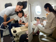 Giải trí - Con sao Việt đi máy bay hạng thương gia từ bé: Quý tử nhà Cường Đô La ngồi ghế cao cấp nhất