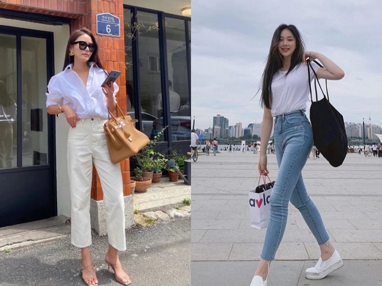 Quần jeans là món đồ cơ bản không thể thiếu trong tủ đồ của các chị em.