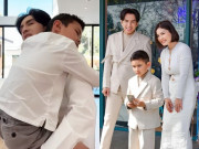 Giải trí - Đan Trường phụ vợ cũ Thủy Tiên chăm quý tử bị ốm, chân bị thương chưa lành vẫn bế dỗ con