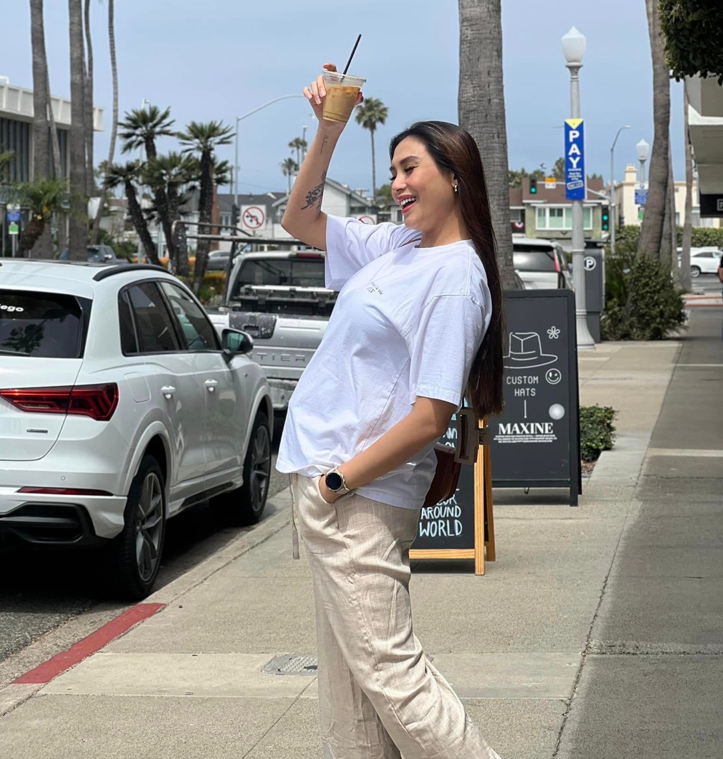 Võ Hoàng Yến tận hưởng thai kỳ ở Mỹ.