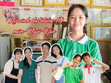 Nữ sinh đạt điểm 10 môn Văn ở Đồng Tháp: Viết 13 trang giấy, học lỏm trên mạng, văn hay nhờ nghe podcast