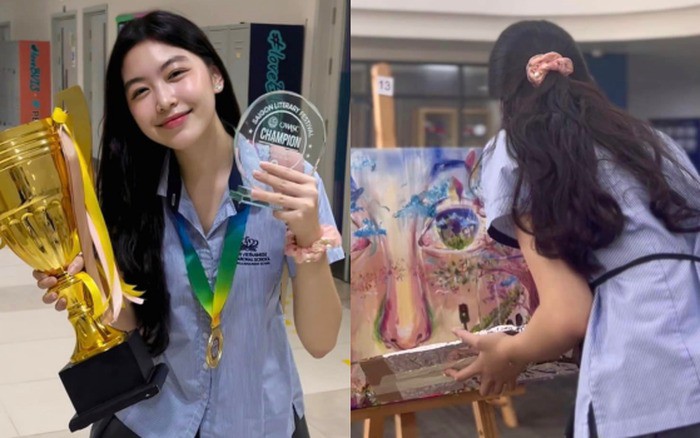 Lọ Lem có năng khiếu hội họa, từng nhận giải thưởng. 
