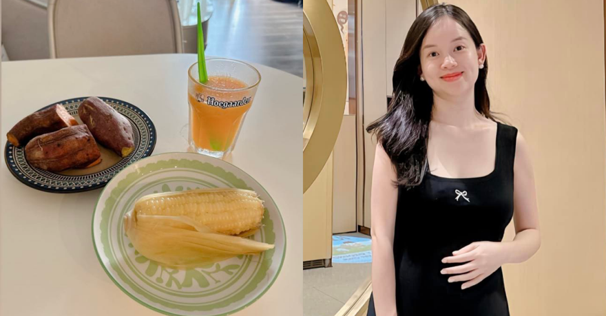Ly Kute cho biết chỉ thèm ăn khoai, ăn ngô khi mang thai.