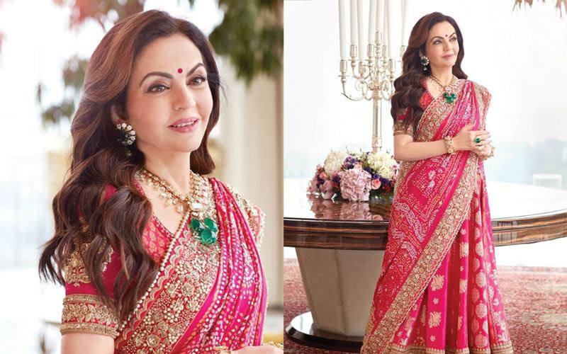  Nita Ambani được xem là biểu tượng thời trang ở Ấn Độ, với những bộ váy áo được dát vàng, ngọc trai, đá quý hiếm mà không phải có tiền là mua được. 
