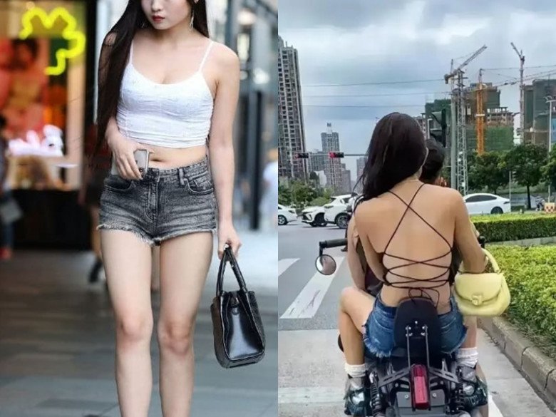 Trang phục quá hở hang tưởng sexy nhưng thực chất phản cảm và dễ lộ mỡ thừa.