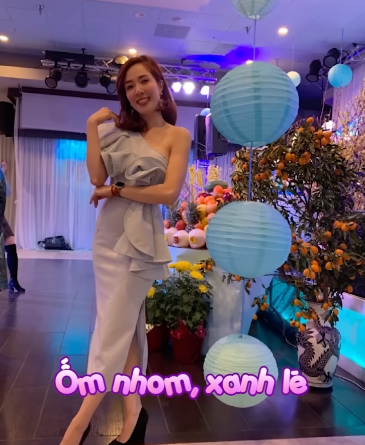 Ngọc Khánh bị nghén nặng khi mang thai.