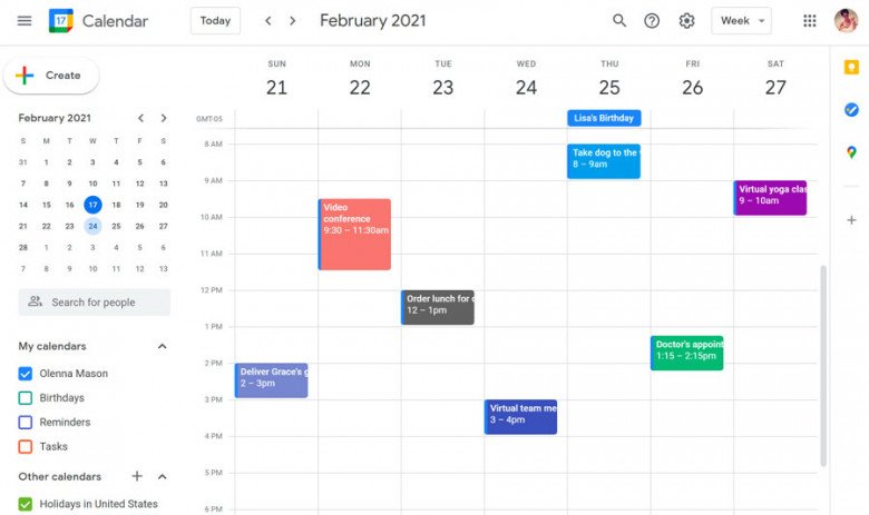 Google Calendar là ứng dụng quản lý thời gian và theo dõi tiến độ công việc hiệu quả.