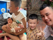 Giải trí - Con trai 8 tuổi của Hiệp Gà cười tít mắt ôm cháu mới sinh, con gái có con khi đang học năm nhất ngành y