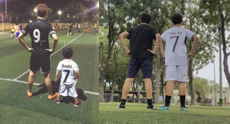 Chồng cũ Trương Quỳnh Anh ôn lại kỷ niệm 10 năm trước với con trai, Sushi nay 1m8, điển trai amp;#34;bỏ xaamp;#34; bố - 1