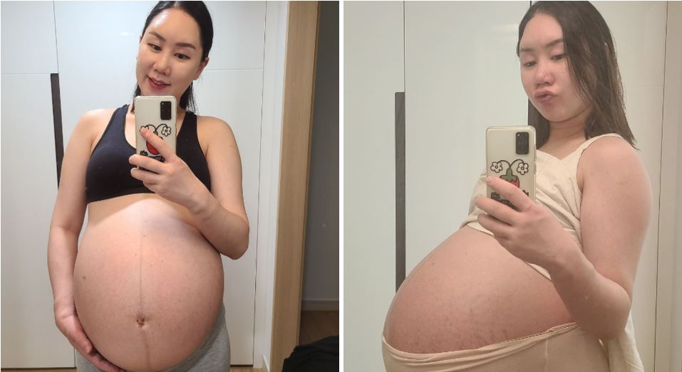 Tiểu Nhã hạnh phúc khi mang tứ thai. (Ảnh minh họa)