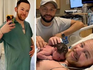 Người đàn ông sinh con trai tự nhiên, cộng đồng mạng bối rối không biết nên gọi bố hay mẹ