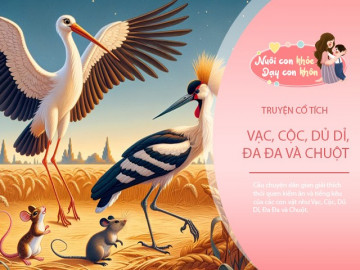 Truyện cổ tích: Gốc tích tiếng kêu của Vạc, Cộc, Dủ Dỉ, Đa Đa và Chuột