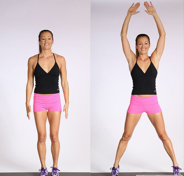 Kết hợp nhảy dây với bài tập jumping jack để tăng hiệu quả đốt mỡ.