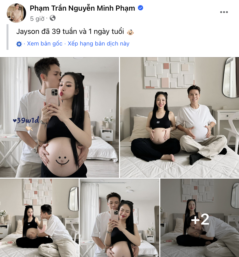 Joice Phạm đã bước vào giai đoạn cận kề sinh nở.