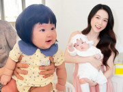 Giải trí - Ái nữ lai Hàn nhà Sam đội tóc giả làm điệu, gương mặt bụ sữa được mẹ gọi là "em gái Chaien"