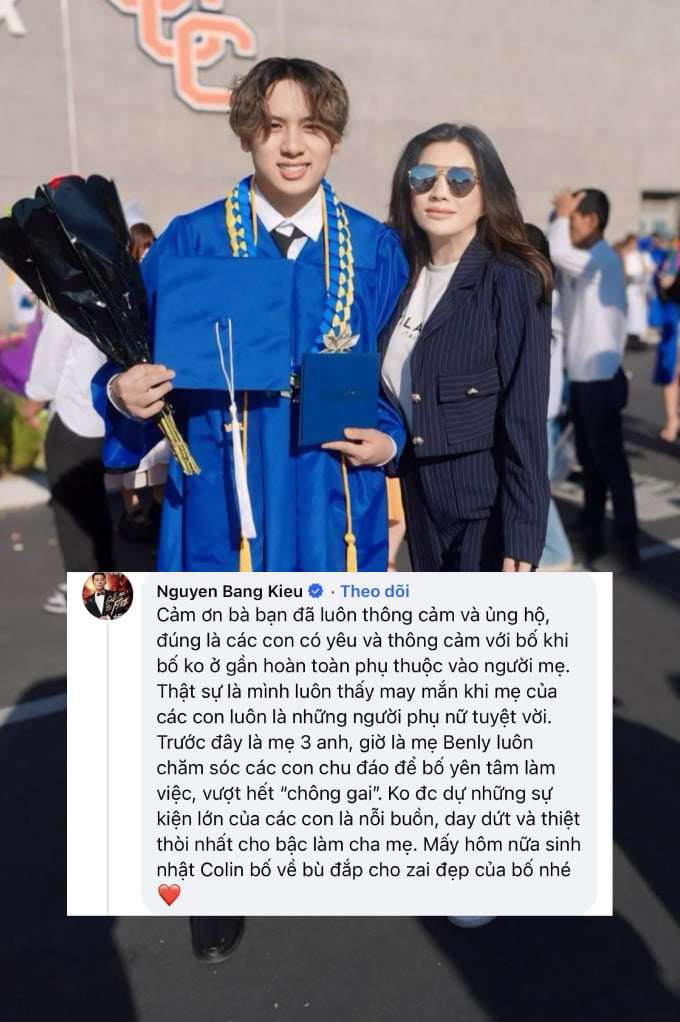 Bằng Kiều gửi lời cảm ơn đến vợ cũ vì những điều cô đã làm cho anh nhiều năm qua.