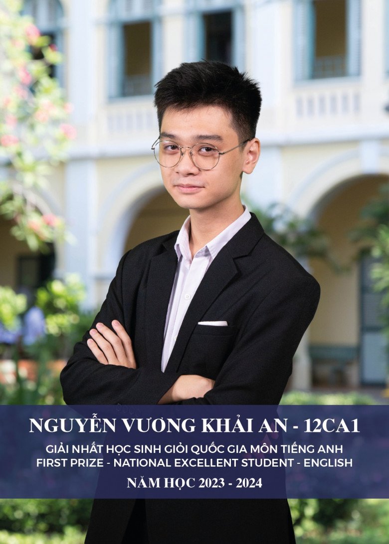 Chân dung nam sinh làm rạng danh trường THPT Chuyên Trần Đại Nghĩa khi giành danh hiệu Thủ khoa môn Tiếng Anh tại kỳ thi HSG cấp Quốc gia năm 2024.