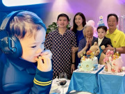 Giải trí - Cháu trai duy nhất của Bầu Hiển 5 tuổi đã chọn làm phi công, Đỗ Mỹ Linh có con gái vẫn mê mệt nhóc tì