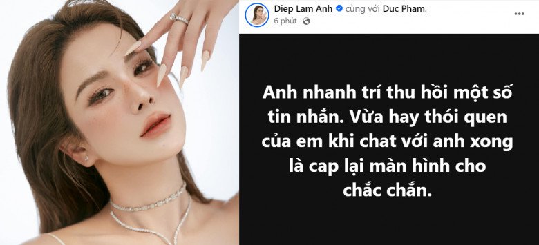 Diệp Lâm Anh phản hồi lại bài viết của thiếu gia Nghiêm Đức.