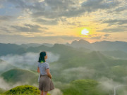Lifestyle - Khung cảnh mây vờn trên đồi cỏ, đẹp như phim ở Cao Bằng "đốn tim" du khách