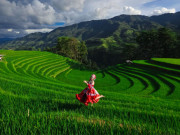 Lifestyle - Ảnh thiếu nữ ở đồi móng ngựa khiến chị em muốn lên ngay Mù Cang Chải