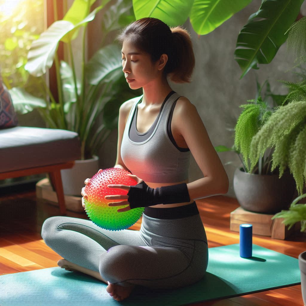 Bài tập thở với bóng cải thiện chức năng phổi.