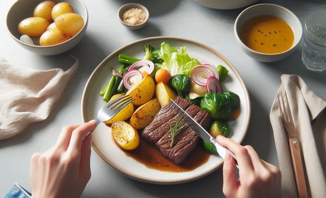 Thay thế tinh bột khác bằng khoai tây có thể hỗ trợ cải thiện vòng eo, sức khỏe tim mạch - chuyển hóa - Minh họa AI: Anh Thư