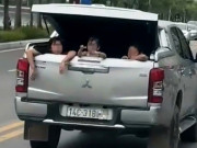Tin tức - Hành động dại dột của nữ tài xế khi cho 3 trẻ ngồi thùng xe bán tải
